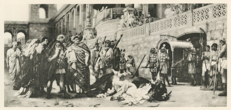A Christian Dirce (členové) od Hendrik (after) Siemiradzki
