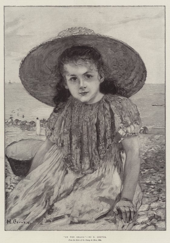Na pláži od Henri Gervex