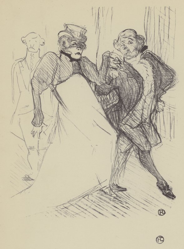Rejane a Galipaux v Madame Sans-Gene od Henri de Toulouse Lautrec