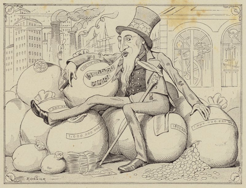 strýček Sam (litho) od Henri Bonaventure (after) Monnier