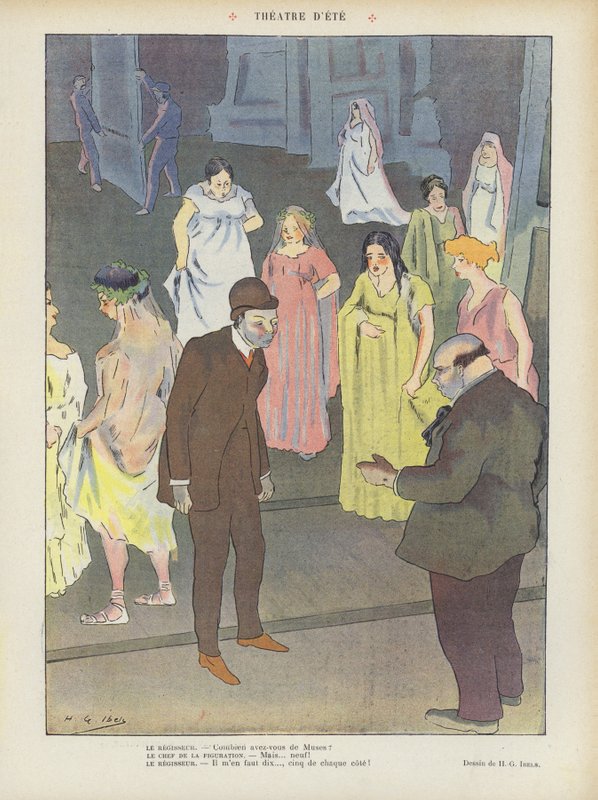 Ilustrace pro Le Rire od Henri Gabriel Ibels