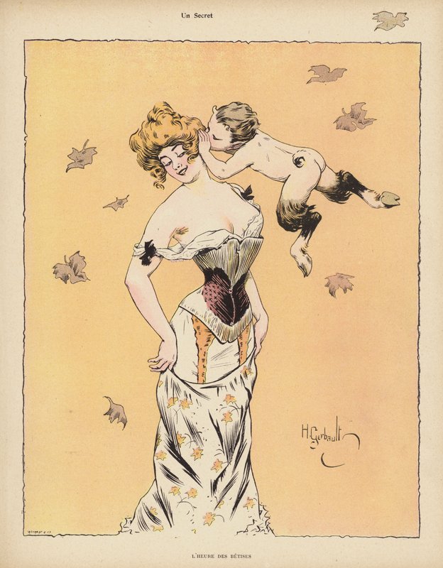 Tajemství (barevné lito) od Henri Gerbault