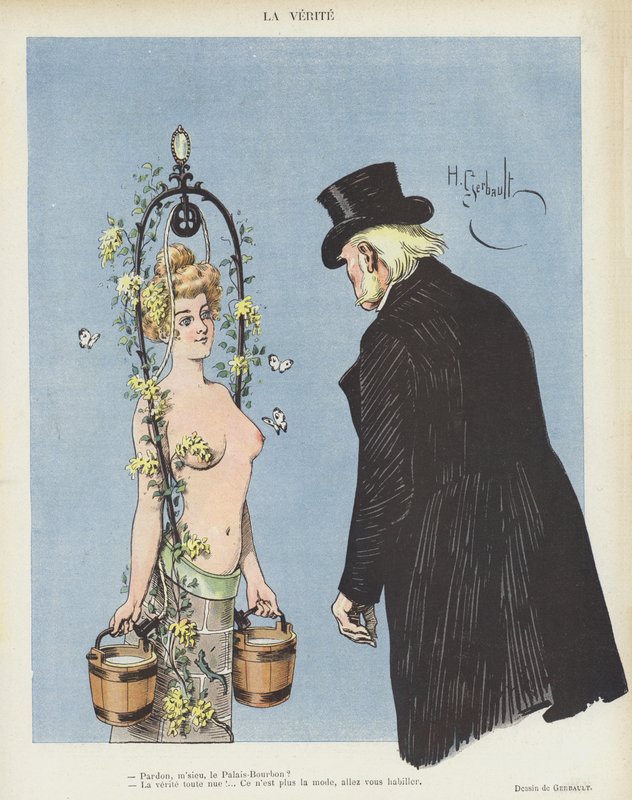 Ilustrace pro Le Rire (barevné lito) od Henri Gerbault
