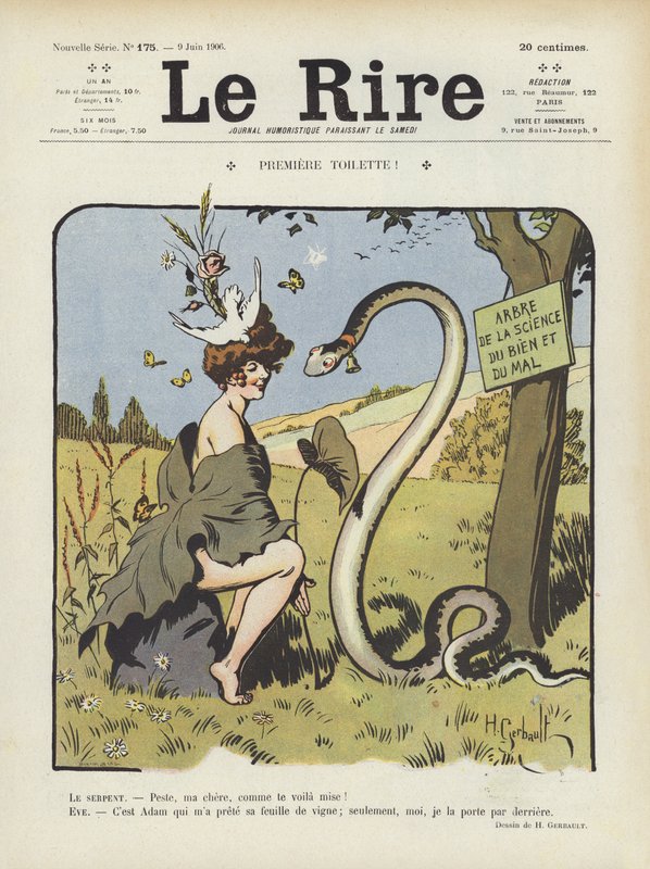 Ilustrace pro Le Rire (barevné lito) od Henri Gerbault
