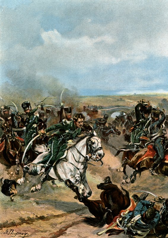 Hrdinství důstojníků 20. Chasseurs od Henri Louis Dupray