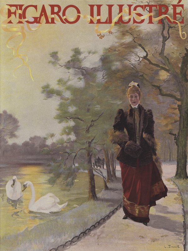 Obálka Le Figaro Illustre, únor 1891 od Henri Lucien Doucet