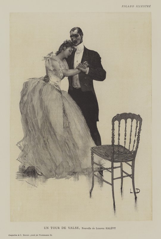 Un Tour de Valse, povídka Ludovica Halevyho od Henri Lucien Doucet
