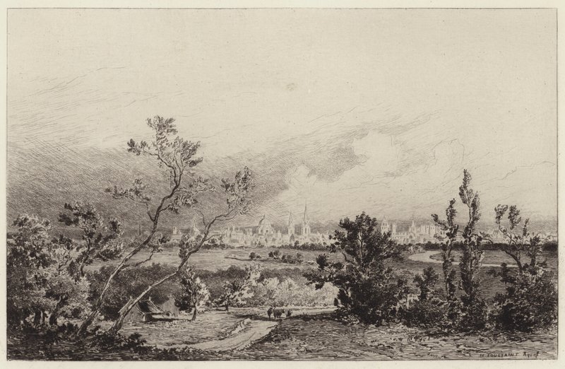 Celkový pohled na Oxford od Henri Toussaint