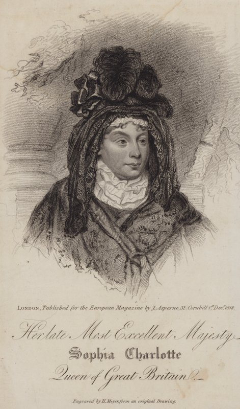 Charlotte z Mecklenburg-Strelitz, královna choť krále Jiřího III od Henri after Meyer