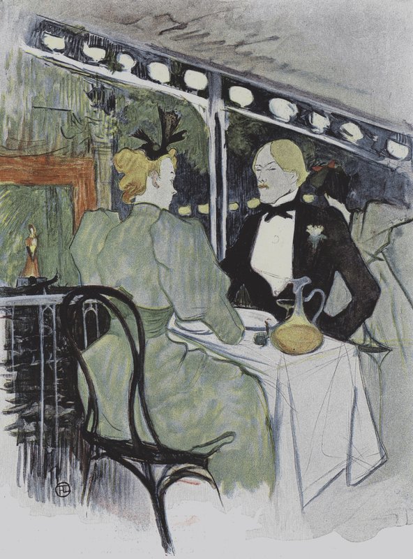 Ilustrace z Le Plaisir a Paris od Henri de Toulouse Lautrec
