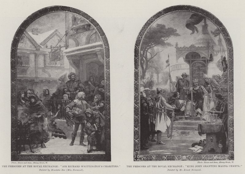 Fresky na Royal Exchange od Henrietta Rae