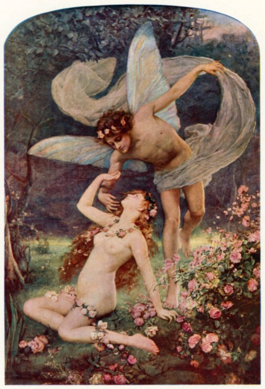 Zephyrus Wooing Flora od Henrietta Rae