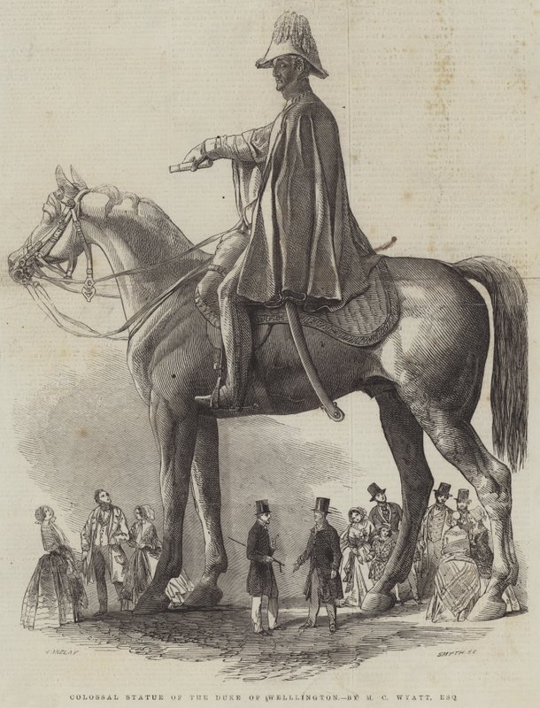 Kolosální socha vévody z Wellingtonu, autor M. C. Wyatt, Esquire od Henry Anelay