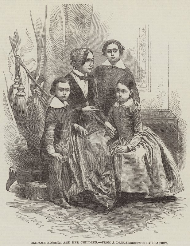 Madame Kossuth a její děti od Henry Anelay