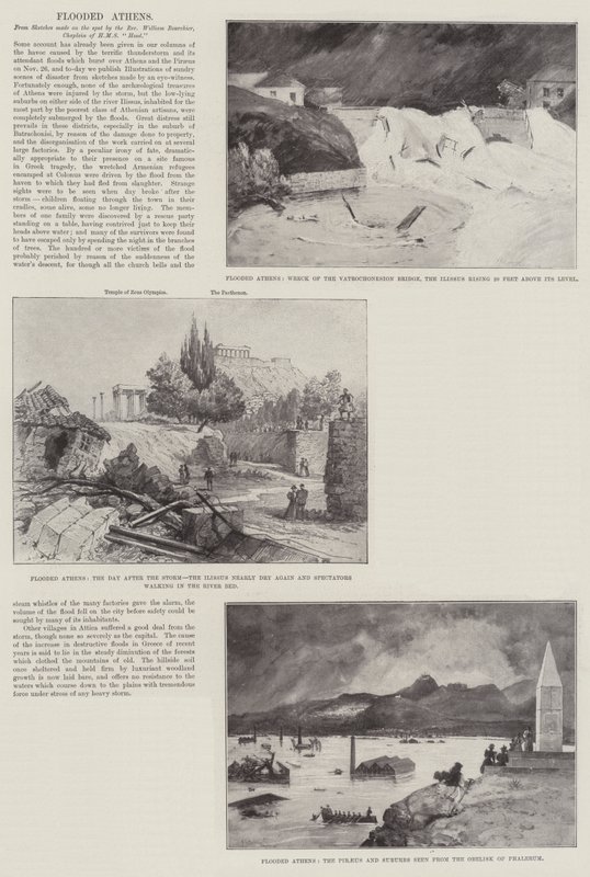 Zatopené Athény od Henry Charles Seppings Wright