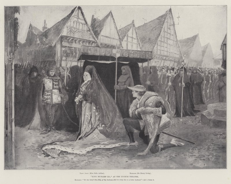 Král Richard III., v divadle Lyceum od Henry Charles Seppings Wright