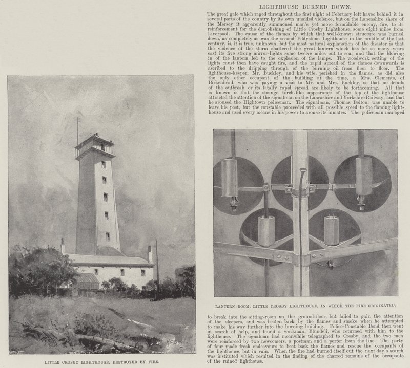 Maják vyhořel od Henry Charles Seppings Wright