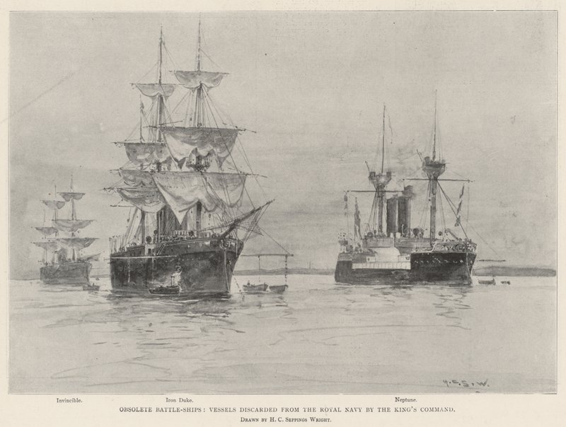 Zastaralé bitevní lodě, plavidla vyřazená z Royal Navy královským velením od Henry Charles Seppings Wright