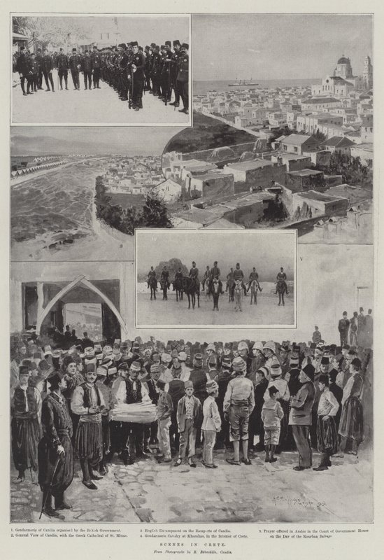 Scény na Krétě od Henry Charles Seppings Wright