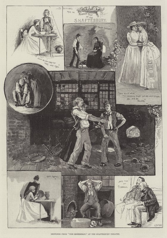Náčrtky z Prostředníka, v divadle Shaftesbury od Henry Charles Seppings Wright
