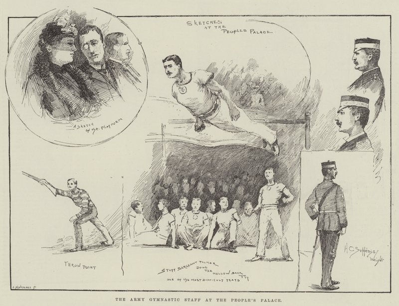 Armádní gymnastický štáb v Lidovém paláci od Henry Charles Seppings Wright