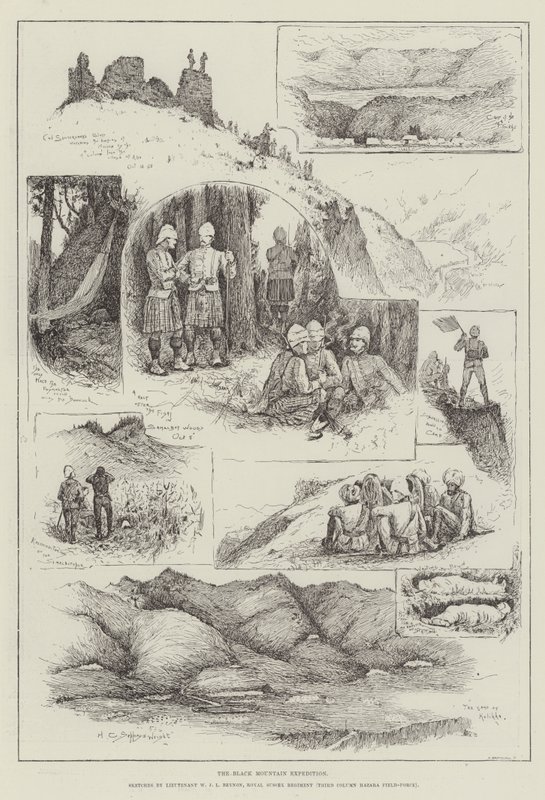 Rytina The Black Mountain Expedition od Henry Charles Seppings Wright