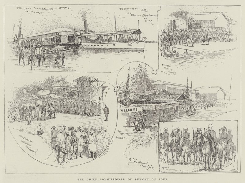 Hlavní komisař Barmy na turné od Henry Charles Seppings Wright