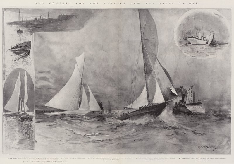 Soutěž o Americký pohár, Rival Yachts od Henry Charles Seppings Wright