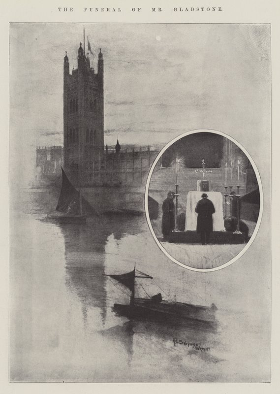 Pohřeb pana Gladstonea od Henry Charles Seppings Wright