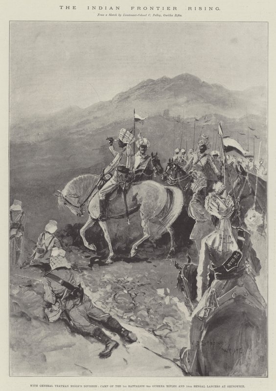 Vstávání indických hranic od Henry Charles Seppings Wright