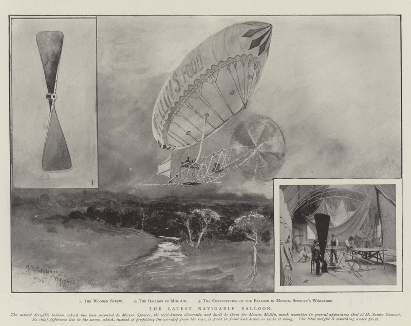 Nejnovější splavný balón od Henry Charles Seppings Wright