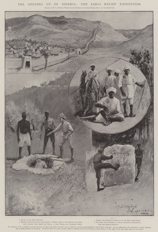 Otevření Nigérie, expedice na pomoc v Zarii od Henry Charles Seppings Wright