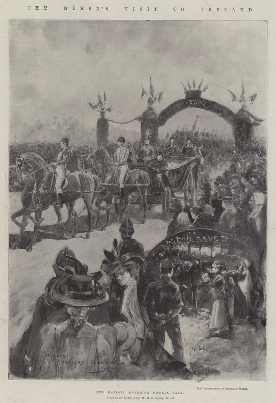 Návštěva královny v Irsku od Henry Charles Seppings Wright