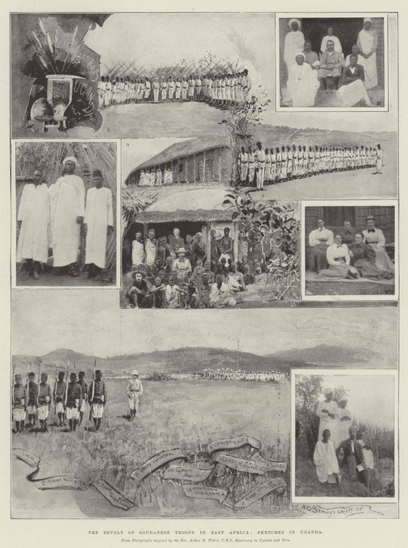 Vzpoura súdánských jednotek ve východní Africe, Sketches v Ugandě od Henry Charles Seppings Wright