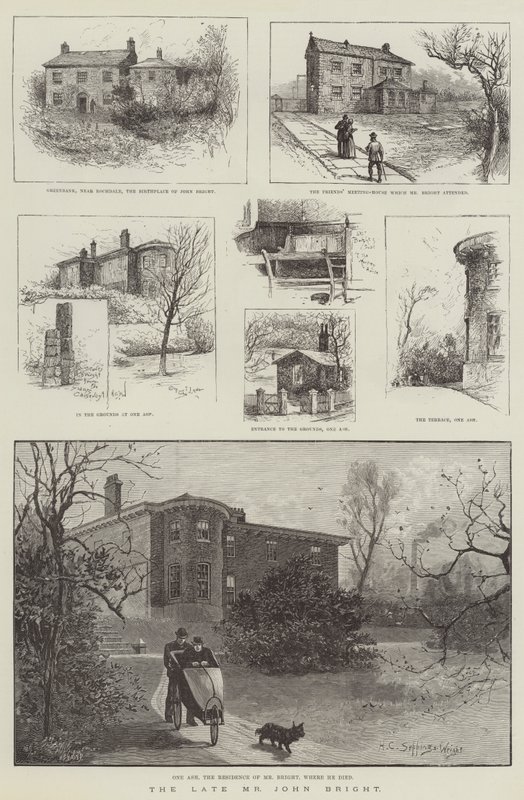 Zesnulý pan John Bright od Henry Charles Seppings Wright
