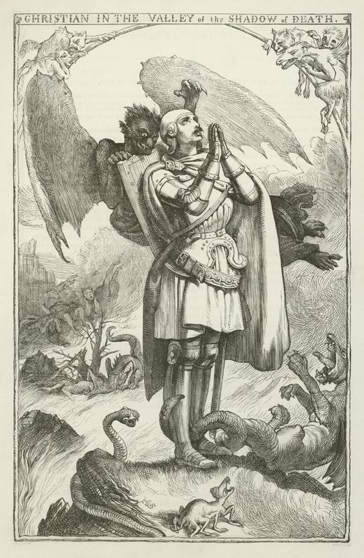 Ilustrace k Pokroku poutníka od Johna Bunyana od Henry Courtney Selous