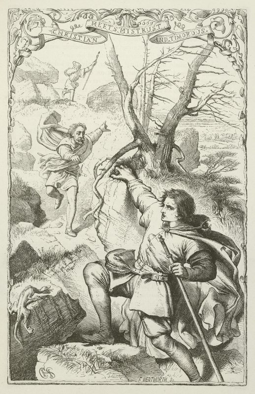 Ilustrace k Pokroku poutníka od Johna Bunyana od Henry Courtney Selous