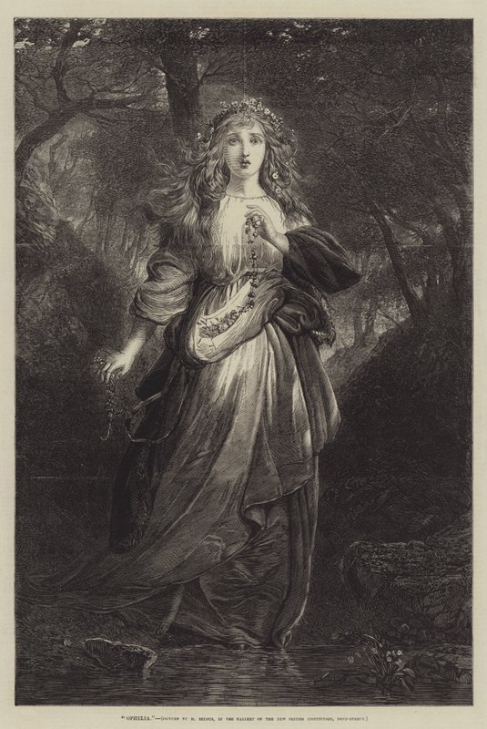 Ophelia od Henry Courtney Selous