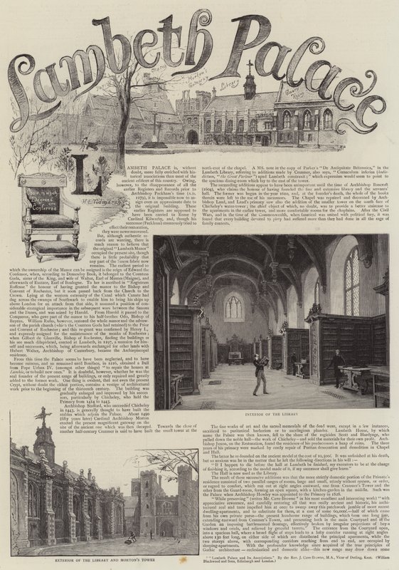 Lambethský palác od Henry Edward Tidmarsh