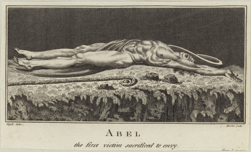Abel, první oběť obětovaná závisti od Johann Heinrich Füssli