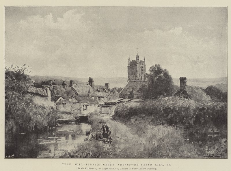 Mlýnský potok, Cerne Abbas od Henry John Yeend King