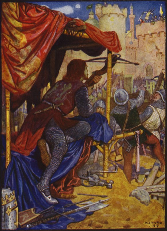 Král Richard ho smrtícím výstřelem do svého arbalestu probodl pěkně přes prsa od Henry Justice Ford