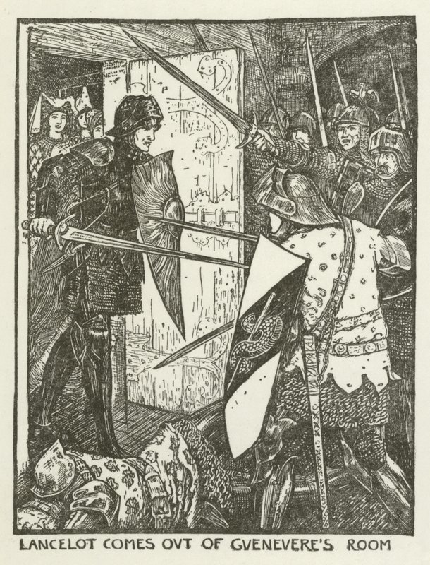 Lancelot vychází z Gueneverina pokoje od Henry Justice Ford