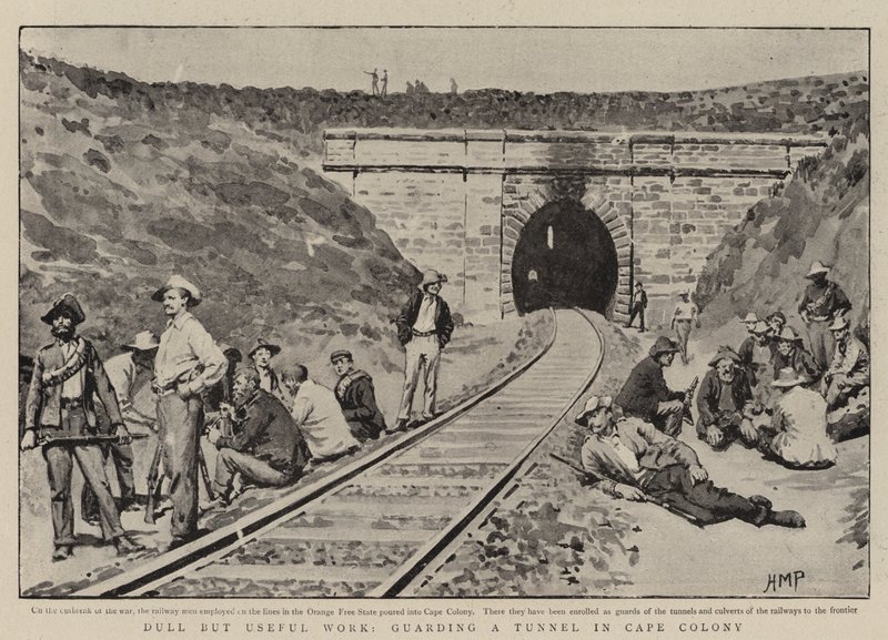 Nudná, ale užitečná práce, hlídání tunelu v Cape Colony od Henry Marriott Paget