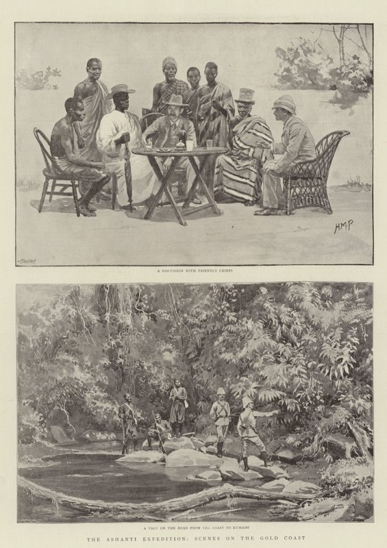 Ashanti Expedition, Scény na Gold Coast od Henry Marriott Paget