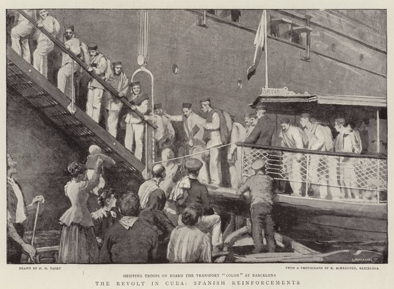 Revolta na Kubě, španělské posily od Henry Marriott Paget