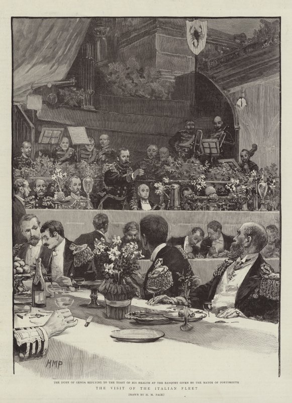 Návštěva italské flotily od Henry Marriott Paget