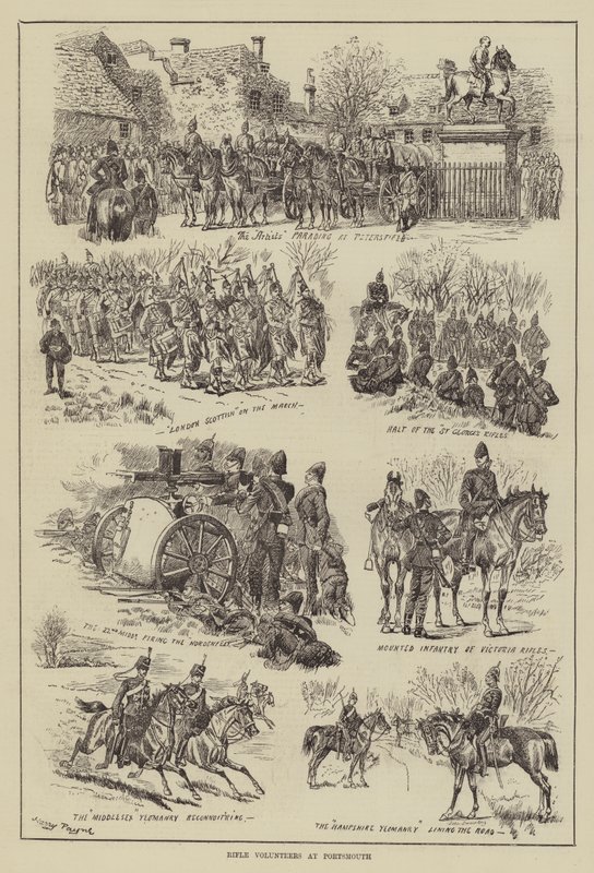 Rifle Volunteers v Portsmouthu od Henry Payne