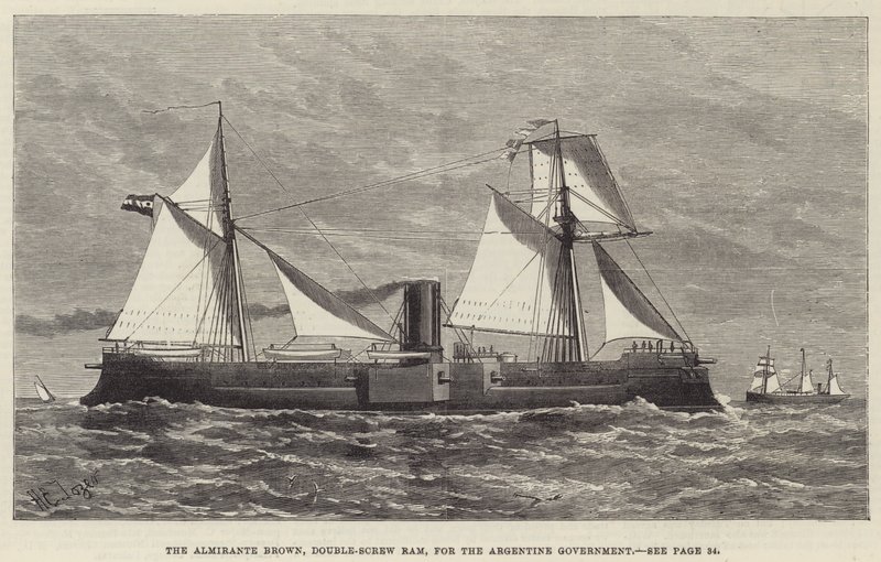 Almirante Brown, Double-Screw Ram, pro argentinskou vládu od Henry Spernon Tozer