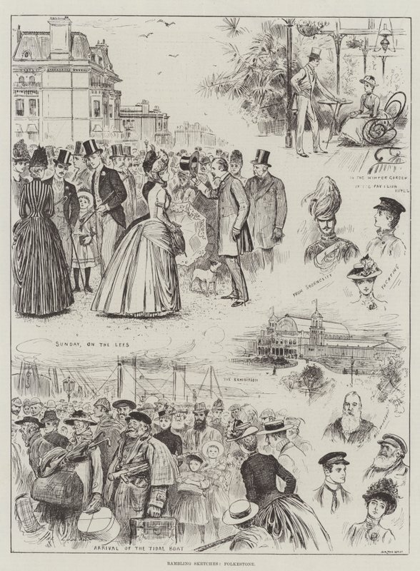 Rambling Sketches, Folkestone od Henry Stephen Ludlow